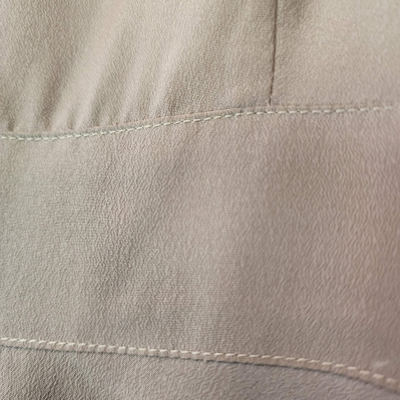 Anthropology Sleeveless Skater Skirt Dress Gray & Cream Size S - Picture 9 of 12